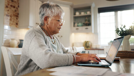 budget-senior-woman-typing-laptop-home-asset-management-pension-funds-application-contract-financial-planning-elderly-person-documents-retirement-wealth-finance-savings